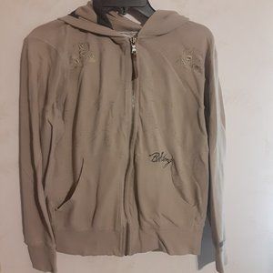 Billabong Women's Full Zip Embriodered Hooded Sweatshirt Size S